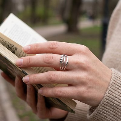 Bague anti stress femme