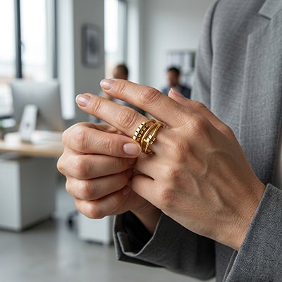 Bague anti stress femme