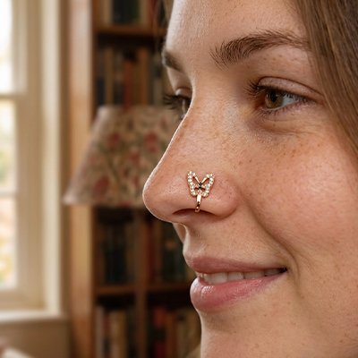 Faux piercing nez 